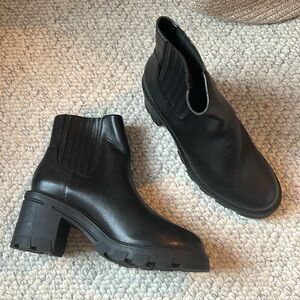 BBCBGeneration barely worn leather booties